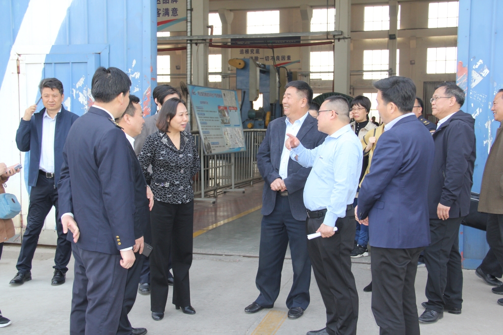 2019年3月26日，，，，，河北省市场监督管理局党组书记丁锦霞莅临恒峰g22线缆集团考察调研，，，，，指导工作